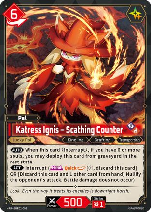Image of Katress Ignis - Scathing Counter (EBP02-002) - BP02 Legends Awaken Foil