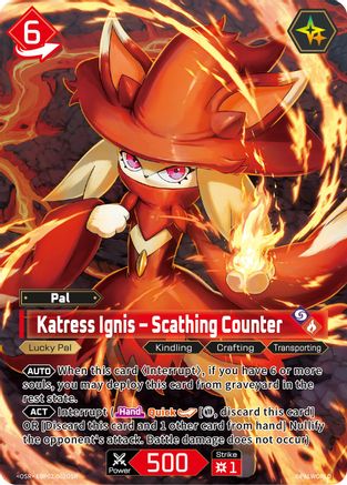 Image of Katress Ignis - Scathing Counter (SR) (EBP02-002OSR) - BP02 Legends Awaken Foil