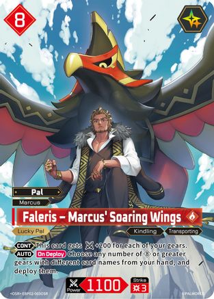 Image of Faleris - Marcus' Soaring Wings (SR) (EBP02-003OSR) - BP02 Legends Awaken Foil