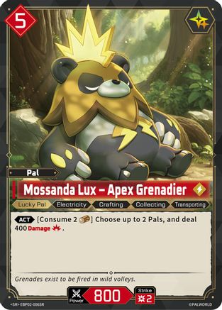 Image of Mossanda Lux - Apex Grenadier (SR) (EBP02-006SR) - BP02 Legends Awaken Foil