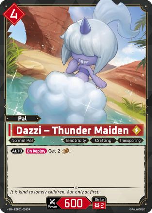 Image of Dazzi - Thunder Maiden (SR) (EBP02-008SR) - BP02 Legends Awaken Foil