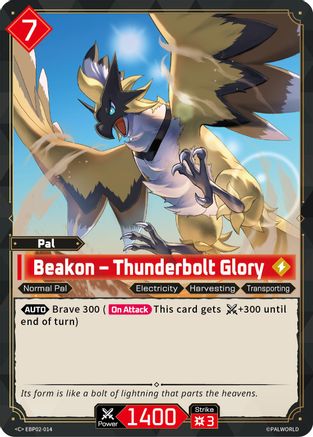 Image of Beakon - Thunderbolt Glory (EBP02-014) - BP02 Legends Awaken