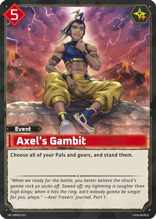 Image of Axel's Gambit (EBP02-022) - BP02 Legends Awaken Foil