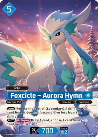 Image of Foxcicle - Aurora Hymn (SR) (EBP02-026OSR) - BP02 Legends Awaken Foil