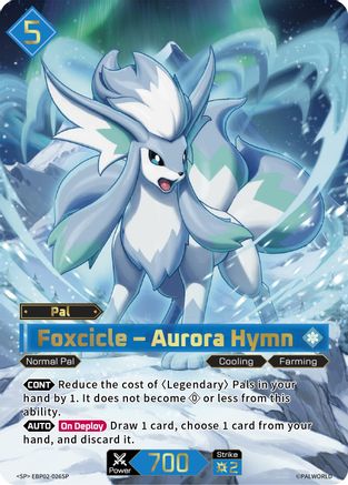 Image of Foxcicle - Aurora Hymn (SP) (EBP02-026SP) - BP02 Legends Awaken Foil