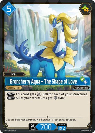Image of Broncherry Aqua - The Shape of Love (EBP02-031) - BP02 Legends Awaken