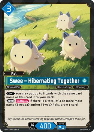 Image of Swee - Hibernating Together (SR) (EBP02-034SR) - BP02 Legends Awaken Foil