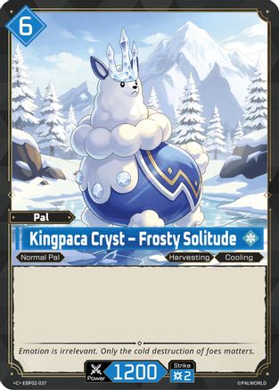 Image of Kingpaca Cryst - Frosty Solitude (EBP02-037) - BP02 Legends Awaken