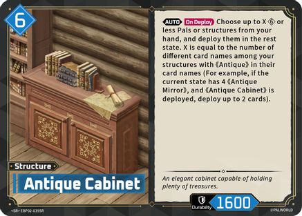 Image of Antique Cabinet (SR) (EBP02-039SR) - BP02 Legends Awaken Foil