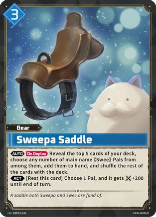 Image of Sweepa Saddle (EBP02-045) - BP02 Legends Awaken