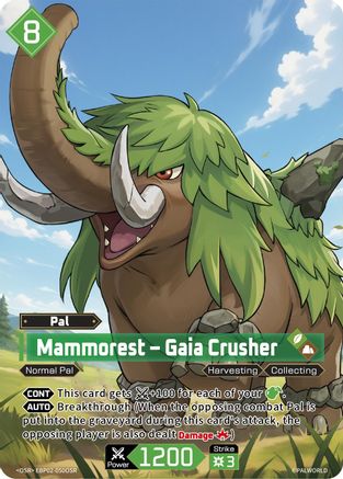 Image of Mammorest - Gaia Crusher (SR) (EBP02-050OSR) - BP02 Legends Awaken Foil
