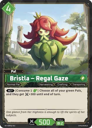 Image of Bristla - Regal Gaze (EBP02-051) - BP02 Legends Awaken Foil