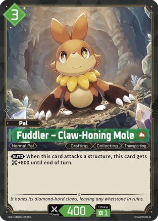 Image of Fuddler - Claw-Honing Mole (SR) (EBP02-052SR) - BP02 Legends Awaken Foil