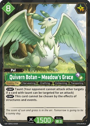 Image of Quivern Botan - Meadow's Grace (SR) (EBP02-054SR) - BP02 Legends Awaken Foil