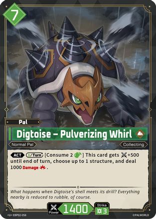 Image of Digtoise - Pulverizing Whirl (EBP02-058) - BP02 Legends Awaken