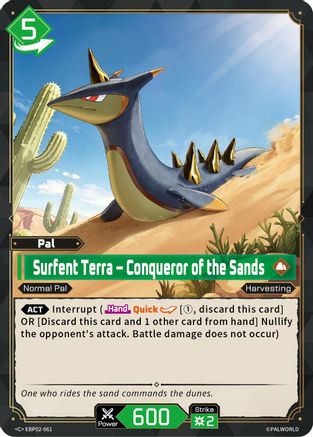 Image of Surfent Terra - Conqueror of the Sands (EBP02-061) - BP02 Legends Awaken