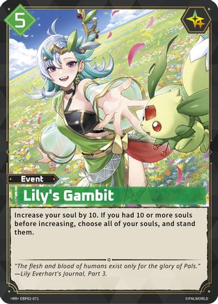 Image of Lily's Gambit (EBP02-071) - BP02 Legends Awaken Foil