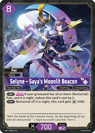 Image of Selyne - Saya's Moonlit Beacon (EBP02-074) - BP02 Legends Awaken Foil