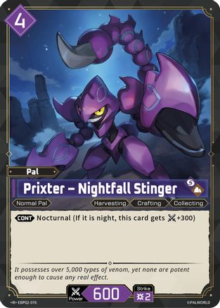 Image of Prixter - Nightfall Stinger (EBP02-076) - BP02 Legends Awaken Foil