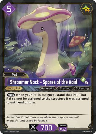 Image of Shroomer Noct - Spores of the Void (SR) (EBP02-077SR) - BP02 Legends Awaken Foil