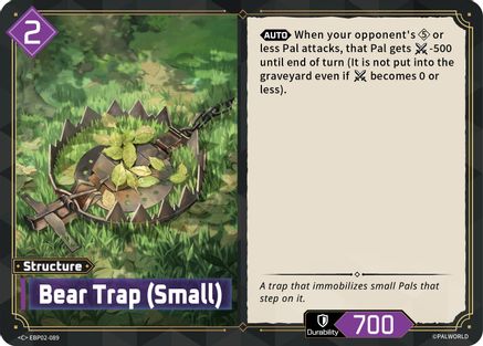 Image of Bear Trap (Small) (EBP02-089) - BP02 Legends Awaken