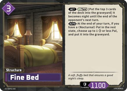 Image of Fine Bed (EBP02-090) - BP02 Legends Awaken