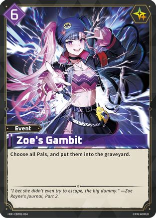 Image of Zoe's Gambit (EBP02-094) - BP02 Legends Awaken Foil