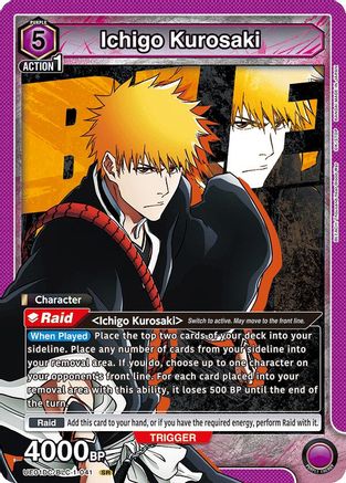 Image of Ichigo Kurosaki (041) (UE01DC/BLC-1-041) - UE10DC Bleach Thousand Year Blood War Advanced Deck Foil