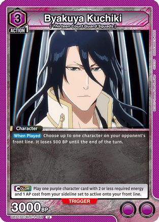 Image of Byakuya Kuchiki (UE01DC/BLC-1-049) - UE10DC Bleach Thousand Year Blood War Advanced Deck Foil