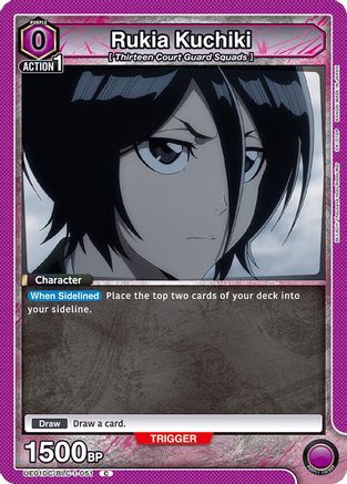 Image of Rukia Kuchiki (051) (UE01DC/BLC-1-051) - UE10DC Bleach Thousand Year Blood War Advanced Deck Foil