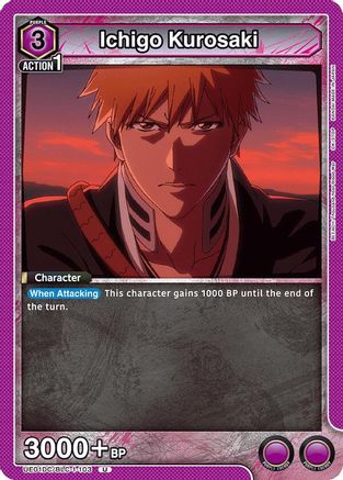 Image of Ichigo Kurosaki (103) (UE01DC/BLC-1-103) - UE10DC Bleach Thousand Year Blood War Advanced Deck Foil