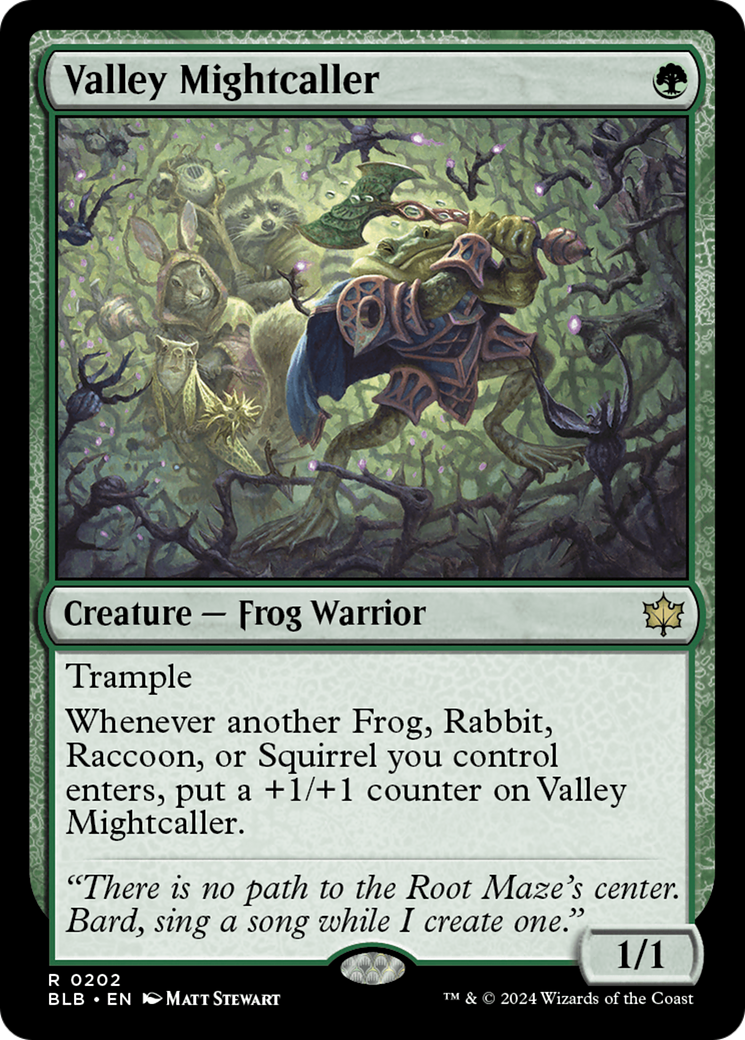 Image of Valley Mightcaller [Bloomburrow]