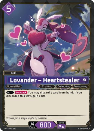 Image of Lovander - Heartstealer (2nd Edition) (EBP01-081) - BP01 Dawn of Palpagos