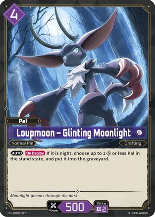 Image of Loupmoon - Glinting Moonlight (2nd Edition) (EBP01-087) - BP01 Dawn of Palpagos