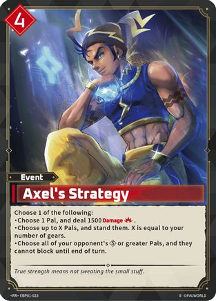 Image of Axel's Strategy (2nd Edition) (EBP01-023) - BP01 Dawn of Palpagos Foil