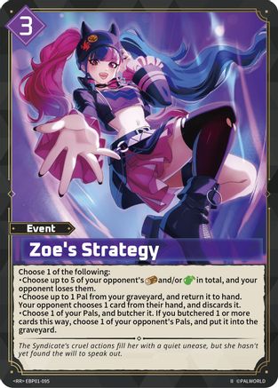 Image of Zoe's Strategy (2nd Edition) (EBP01-095) - BP01 Dawn of Palpagos Foil