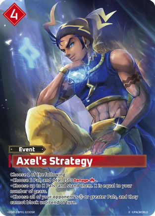 Image of Axel's Strategy (OSR) (2nd Edition) (EBP01-023OSR) - BP01 Dawn of Palpagos Foil