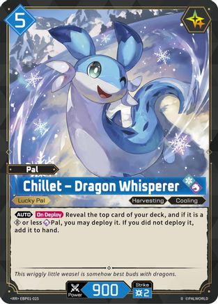 Image of Chillet - Dragon Whisperer (OSR) (2nd Edition) (EBP01-025OSR) - BP01 Dawn of Palpagos Foil