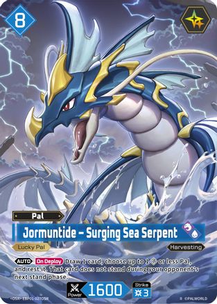 Image of Jormuntide - Surging Sea Serpent (OSR) (2nd Edition) (EBP01-027OSR) - BP01 Dawn of Palpagos Foil