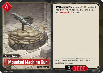 Image of Mounted Machine Gun (2nd Edition) (EBP01-015) - BP01 Dawn of Palpagos Foil