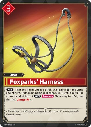 Image of Foxparks' Harness (2nd Edition) (EBP01-019) - BP01 Dawn of Palpagos Foil