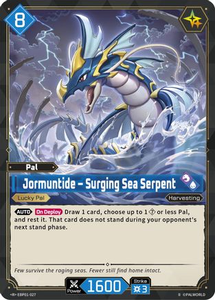 Image of Jormuntide - Surging Sea Serpent (2nd Edition) (EBP01-027) - BP01 Dawn of Palpagos Foil