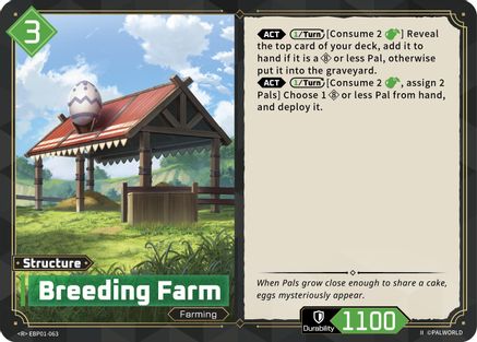 Image of Breeding Farm (2nd Edition) (EBP01-063) - BP01 Dawn of Palpagos Foil