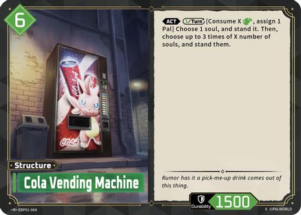 Image of Cola Vending Machine (2nd Edition) (EBP01-064) - BP01 Dawn of Palpagos Foil