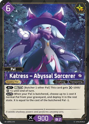 Image of Katress - Abyssal Sorcerer (2nd Edition) (EBP01-075) - BP01 Dawn of Palpagos Foil