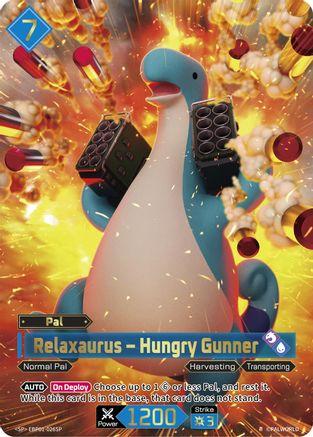 Image of Relaxaurus - Hungry Gunner (SP) (2nd Edition) (EBP01-026SP) - BP01 Dawn of Palpagos Foil