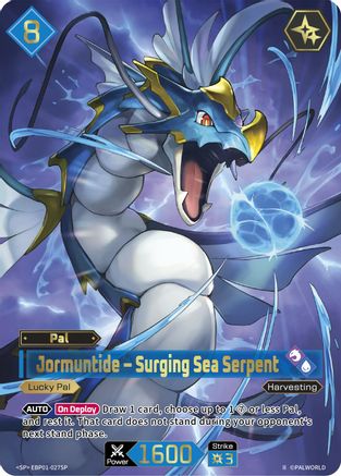 Image of Jormuntide - Surging Sea Serpent (SP) (2nd Edition) (EBP01-027SP) - BP01 Dawn of Palpagos Foil