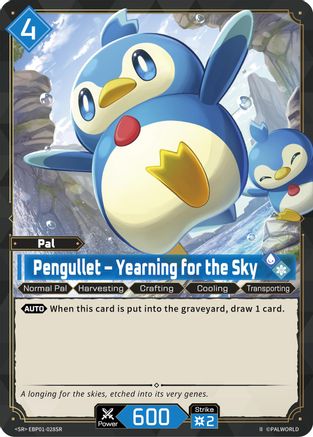 Image of Pengullet - Yearning for the Sky (SR) (2nd Edition) (EBP01-028SR) - BP01 Dawn of Palpagos Foil