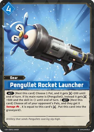 Image of Pengullet Rocket Launcher (SR) (2nd Edition) (EBP01-044SR) - BP01 Dawn of Palpagos Foil