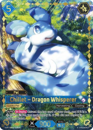 Image of Chillet - Dragon Whisperer (SSP) (2nd Edition) (EBP01-025SSP) - BP01 Dawn of Palpagos Foil